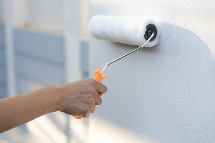 Painting the exterior of a Pleasanton, CA home