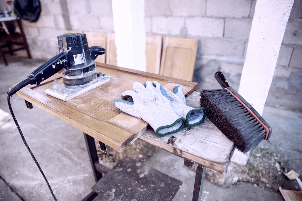 Refinishing Wood cabinets in a Sunol, CA home