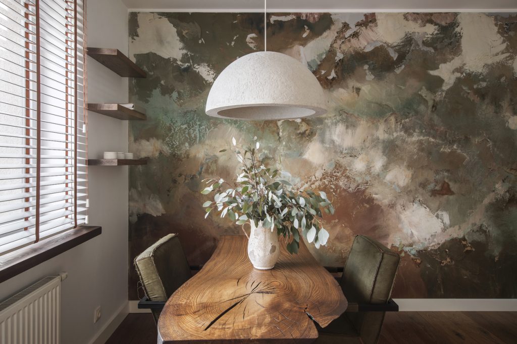 Faux painted dining room in Livermore, CA
